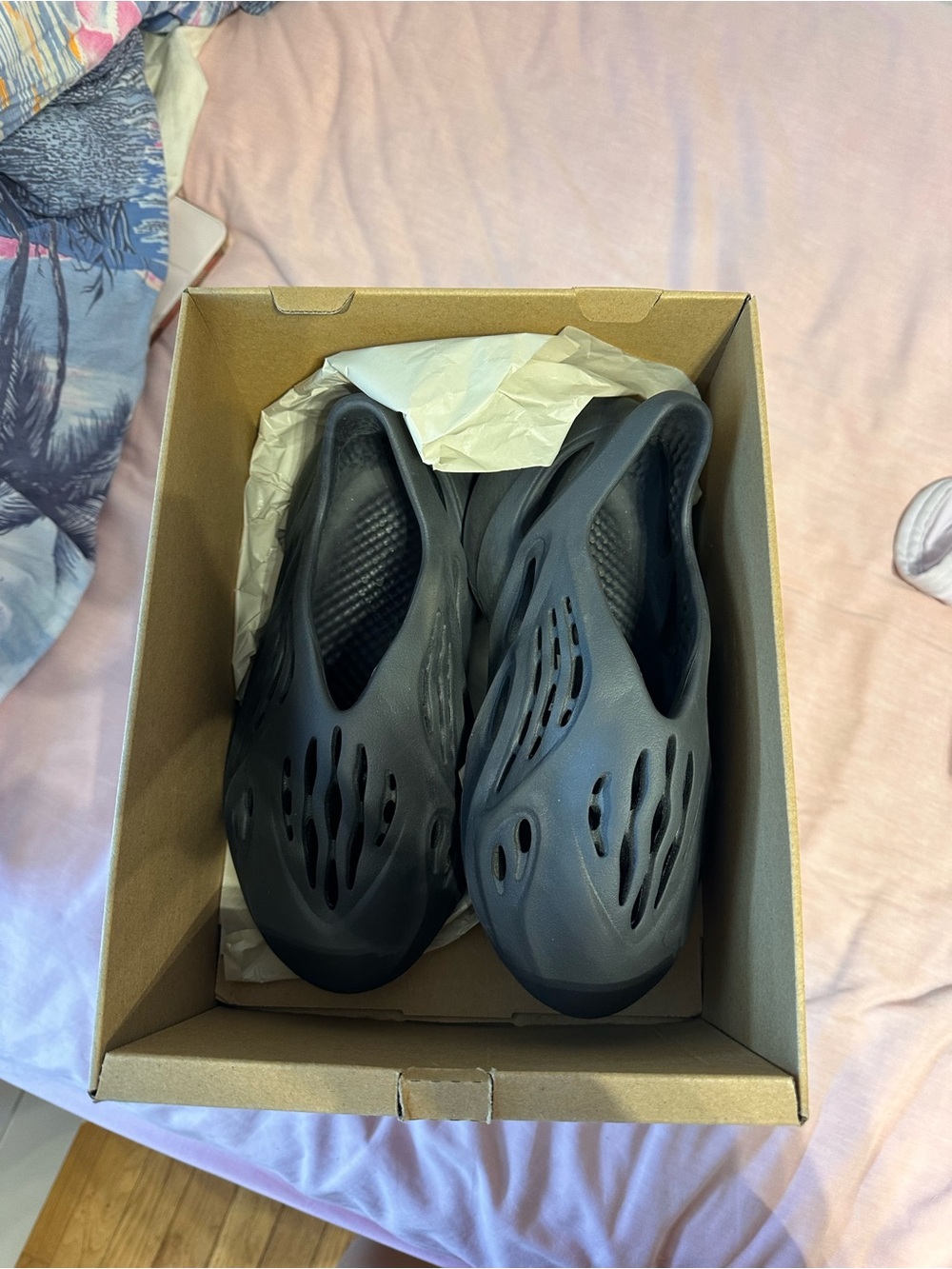 adidas Kids Black Slip-On Foam Sandals